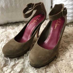 Cole Haan Suede platform heels. Size 7.5.